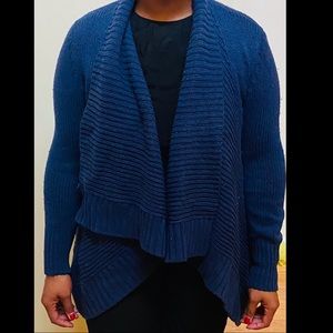 Navy blue sweater cardigan